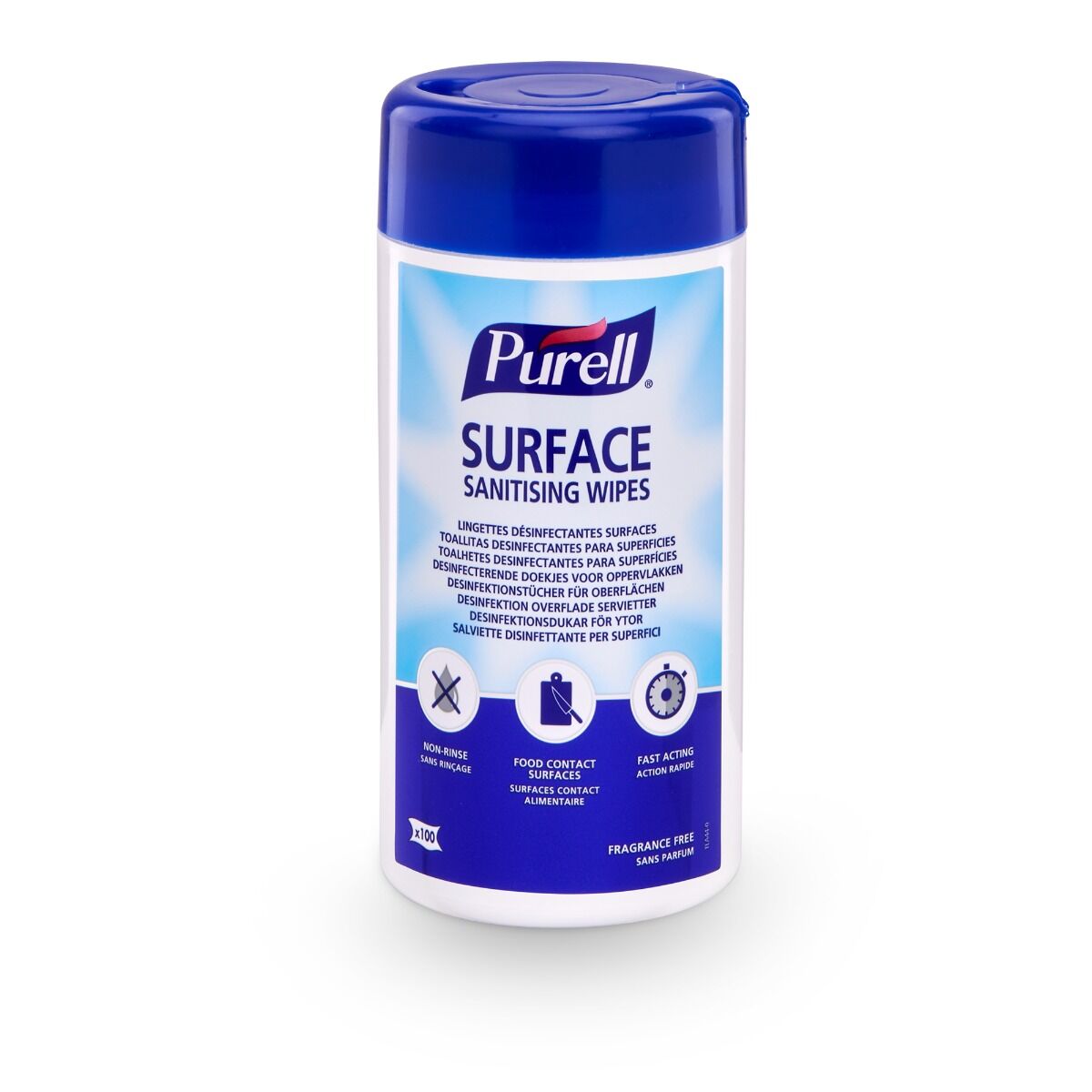 Purell - Lingettes désinfectantes pour les mains à l'alcool - 80